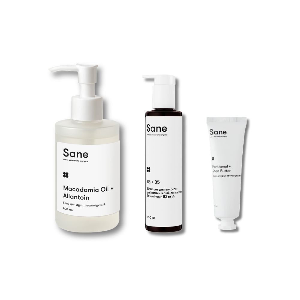 Набор для душа и ухода после «Shower Routine» Sane