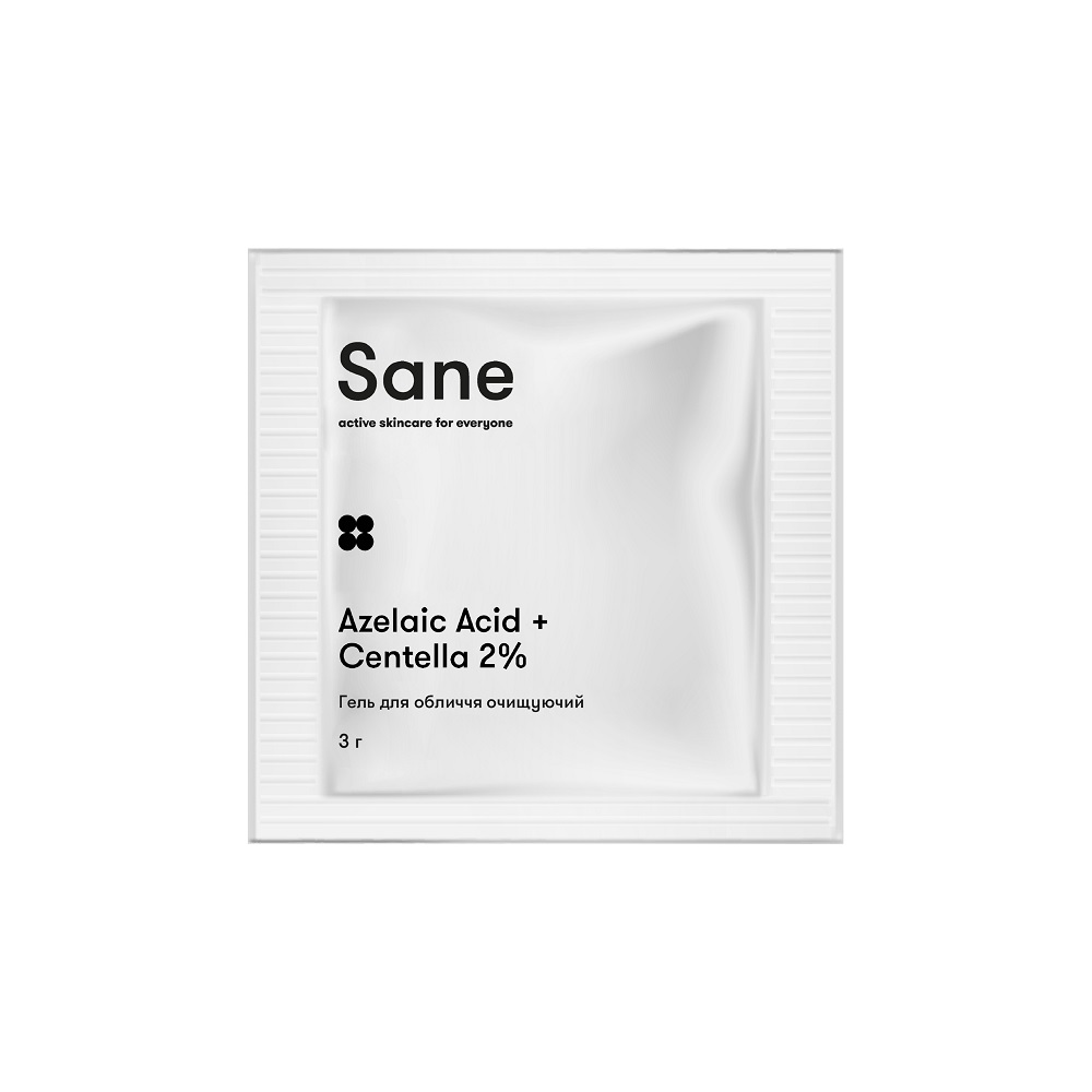 Мініатюра Гель для обличчя очищуючий Sane